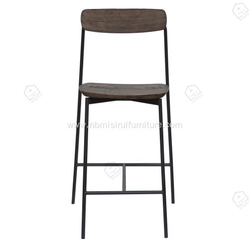 Imported ash wood black matte frame Sia stool